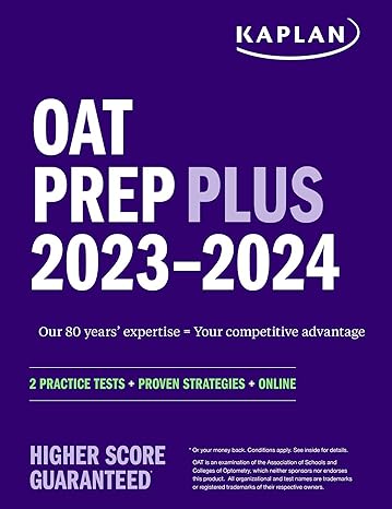 OAT Prep Plus 2023-2024: 2 Practice Tests + Proven Strategies + Online (Kaplan Test Prep) - Epub + Converted Pdf